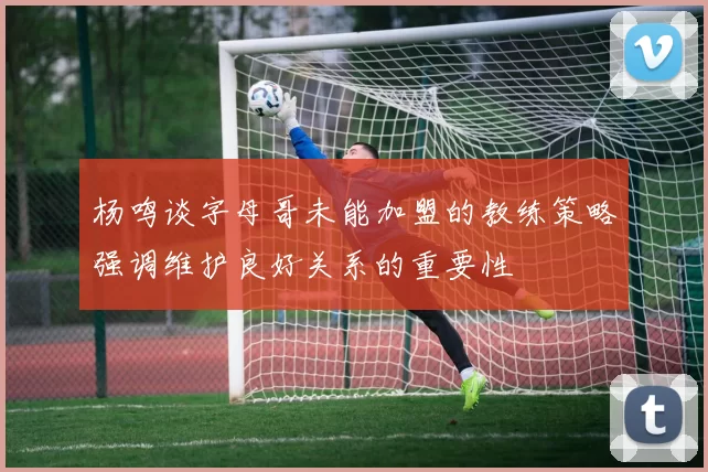 杨鸣谈字母哥未能加盟的教练策略强调维护良好关系的重要性